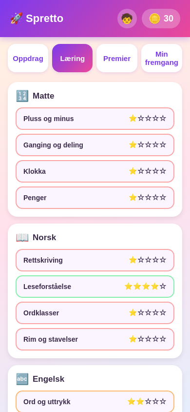 Spretto læring